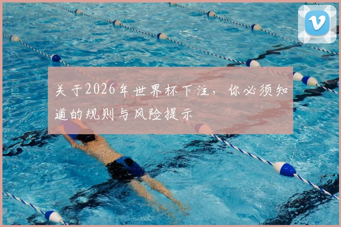 关于2026年世界杯下注,你必须知道的规则与风险提示